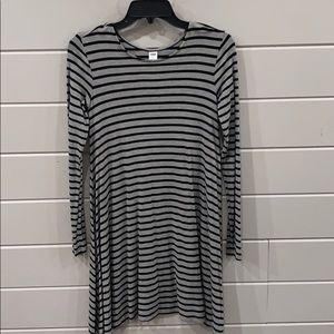 long-sleeve t-shirt dress